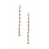 Glitter Circle Chain Drop Earrings - Earrings - $4.99 