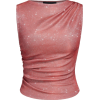 Glitter Tank Top ruched - Camisas sin mangas - 