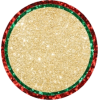 Glitter round Christmas frame - Okviri - 