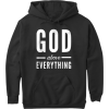 God Above Everything Blk Hoodie - Puloverji - $40.00  ~ 34.36€