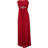Goddess Empire Strapless Chiffon Gown w/Rhinestone Accent Junior Plus Size Fuchsia - sukienki - $99.99  ~ 85.88€