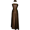 Goddess Strapless Satin Holiday Formal Bridesmaid Gown Prom Dress Chocolate - Haljine - $54.99  ~ 349,33kn