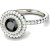 Gold Black Diamond Ring - Anelli - 