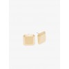 Gold-Tone Faceted Earrings - Aretes - $75.00  ~ 64.42€