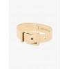 Gold-Tone Ribbed Buckle Bracelet - Bracelets - $115.00 