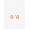 Gold-Tone Stud Earrings - Aretes - $65.00  ~ 55.83€