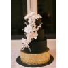 GoldBlack And White Wedding Cake - Wedding dresses - 