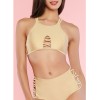 Gold Caged Front Bikini Top - Top - $11.99  ~ 10.30€