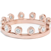 Gold & Diamond Crown Ring, Unique Diamon - Prstenje - 