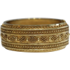 Gold English Hinged Bangle 1890s - Bracelets - 