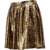 Gold Sequin Skirt - Saias - 