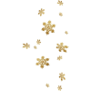 Gold. Snowflakes - Items - 