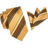 Gold Tie and Pocket Square - Kravate - 