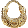 Gold Woven Noodle Bag - Hand bag - 