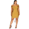 Gold cocktail dress - Dresses - 