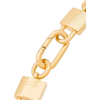 Gold padlock link bracelet - Bransoletka - 