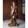 Gold shimmer dress - Obleke - 