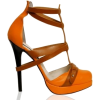 Orange sandals - Sandały - 