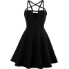 Gothic Pentagram Mini Dress - sukienki - 