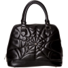 Gothic Spider Web Black Handbag - Carteras - 