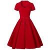 GownTown Women's 1950s Retro Vintage Party Swing Dress - Dresses - $34.98 