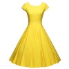 GownTown Women's 1950s Vintage Dresses Cap Sleeves Cocktail Stretchy Dresses Pocket - ワンピース・ドレス - $29.98  ~ ¥3,374