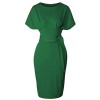 GownTown Women's 50s 60s Vintage Sexy Fitted Office Pencil Dress - Dresses - $29.98 