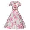 GownTown Women's 50s Vintage Retro Floral Cocktail Swing Party Dress - Vestiti - $38.98  ~ 33.48€