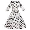 GownTown Womens Dresses 1950s Vintage Dresses 3/4 Sleeves Belt Swing Stretchy Dresses - Dresses - $36.98 