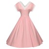 GownTown Women's Vintage 1950s Retro Rockabilly Swing Dress Cocktail Dress - Dresses - $38.98 