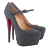 Gray CL Chunky Heels - Classic shoes & Pumps - 