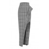 Gray Plaid Skirt - Suknje - 