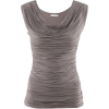 Gray Ruched Top - Майки - 