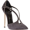 Gray Suede Heel - Scarpe classiche - 