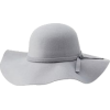 Gray Wide Brim Hat - Mützen - 