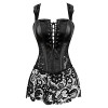 Grebrafan Steampunk Corset with Skirts - Underwear - $7.89 