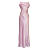 Grecian Satin Prom Formal Gown Long Holiday Party Cocktail Dress Bridesmaid Pink - sukienki - $69.99  ~ 60.11€