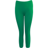 Green Seamless Capri Leggings Three Quarter Length - Leggings - $5.90  ~ 5.07€