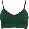Green Seamless Sports Bra Adjustable Strap Included Bra Cups - Underwear - $4.75 
