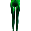 Green Shiny Liquid Leggings Full Length - Leggings - $13.95  ~ £10.60