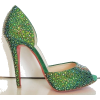 Green crystal sandals - Sandals - 