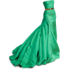 Green Dress Gold Belt - Vestidos - 