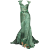 Green GLittery Dress - Obleke - 