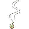 Green Luna Moth Necklace Pendant - Halsketten - 