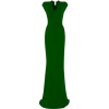 Green Maxi Gown - sukienki - 