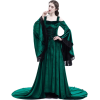 Green Off-the-Shoulder Renaissance Medie - Dresses - $228.00 