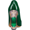 Green Patent Leather Office Heels Rhines - Классическая обувь - $89.99  ~ 77.29€