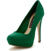 Green Print Heels - Classic shoes & Pumps - 