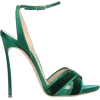 Green Sling Back Sandals - Klasične cipele - 