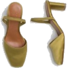 Green Square Toed Shoes - Klasyczne buty - 